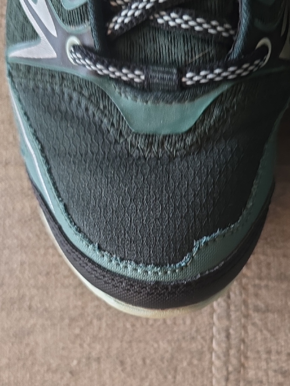 Merrell Black and Dark Green Trail Shoes - Picture 8 of 9